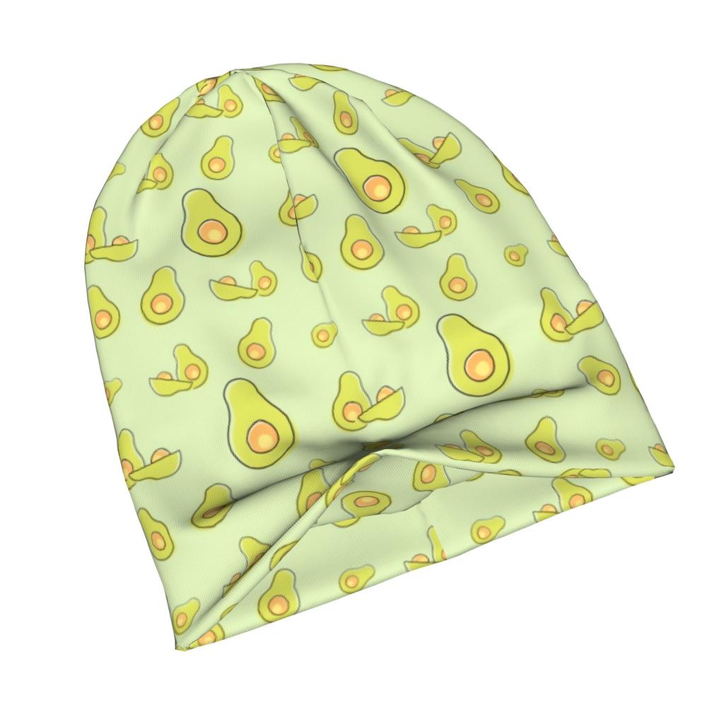 ZLIENSZUS Avocado Knit Hat for Adults - Minimalist Avocado-Themed Beanie with Neutral Tones, Suitable for Quiet Style Outfits, Avocado Lovers Gift, Ca