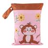Special Offer Promotion Series 25*35cm Carton Wet Bags Polyester Waterproof Swimsuit Bag Double Pocket Baby Diaper Dry Wet Bag