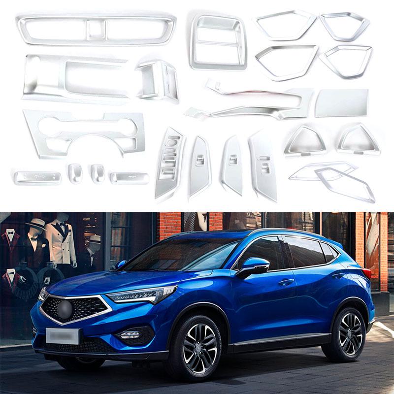 Fits 16-22 Acura CDX: Interior Armrest, Air Outlet, Steering Wheel Sequins, Gear Lever, & More Interior Parts.