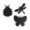 Educational Game - Multicolored - Set of 6 Scratch-off Insects - 8 Cm - Included : Ribbons and Scraper