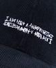 Aimnaseohyumeonbiing Basic Logo Corduroy Cap - Navy