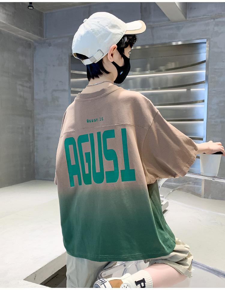 T-shirt à manches courtes 100 % coton pour garçon - Nouveau style Été 2026