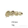 Women's European American Minimalist Style butterfly Hair Clip Textured Electroplated Metal Surface Versatile Spring Clip Hair