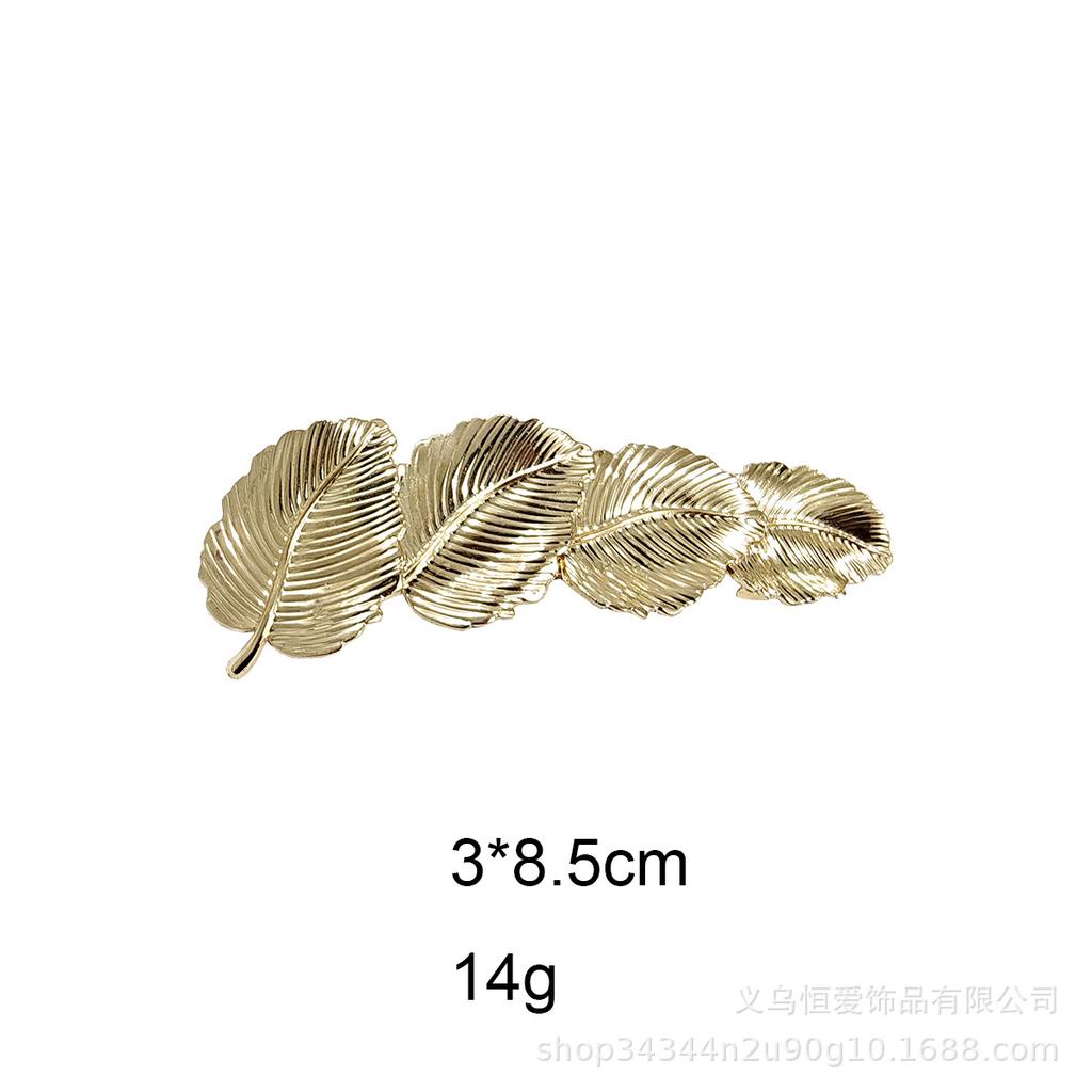 Women's European American Minimalist Style butterfly Hair Clip Textured Electroplated Metal Surface Versatile Spring Clip Hair