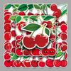 10/50pcs Cute Red Cherry Aesthetic Stickers Decal Laptop Luggage Phone Fridge Scrapbook Car Graffiti Sticker for Girl Kid Toys