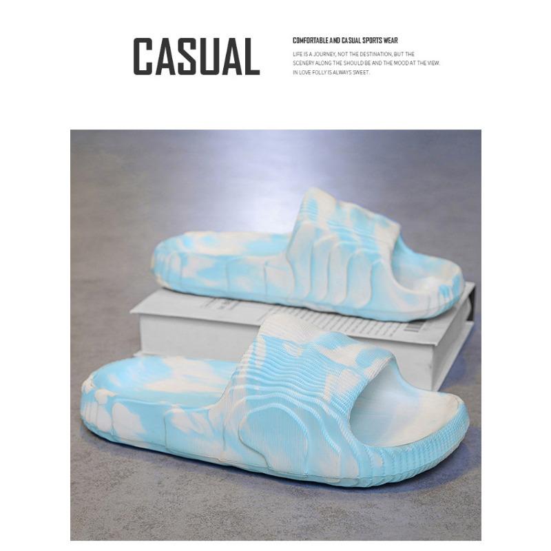 Summer Fashion Camouflage Thick Sole Slide Sandals For Men Women Large Size Casual Home Slippers