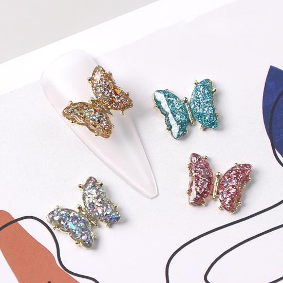 

10 шт., уникальные подвески из сплава, хорошая креативная форма, сделай сам, бабочка, поддельные подвески для ногтей, реквизит для фотографий, украшения для дизайна ногтей