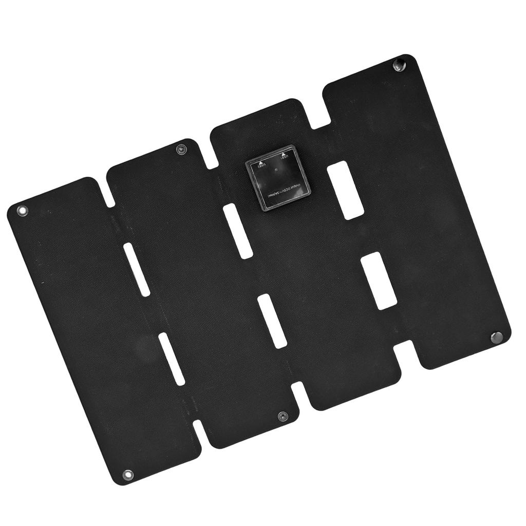13W 5V ETFE Foldable Solar Panel Charger Dual USB Output Phone Power Bank Solar Charging Pack 4 Fold Black