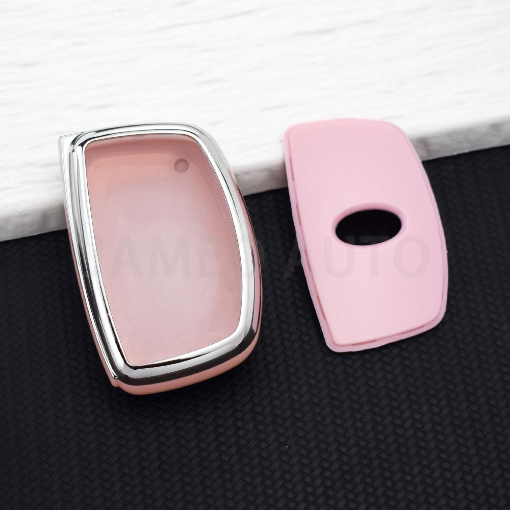 3 Button TPU Car Smart Key Case Cover Fob for Hyundai Elantra Sonata Tucson Creta Santa Fe Ix35 I30 Ix45 I20 I10 Accent Keychain