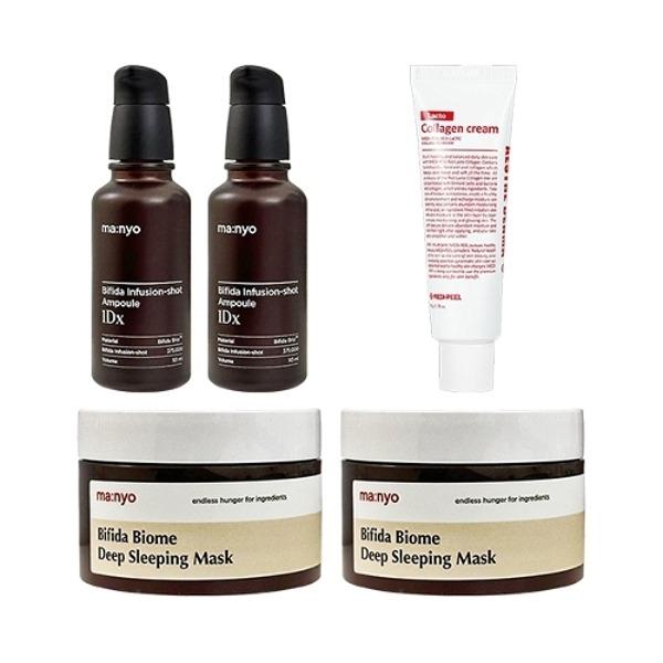 

MANYO FACTORY Infusion Shot Ampoule 50ml x2 + Deep Sleeping Mask 100ml x2 + Medipeel Red Lacto Collagen Cream 50g_23866639_643502