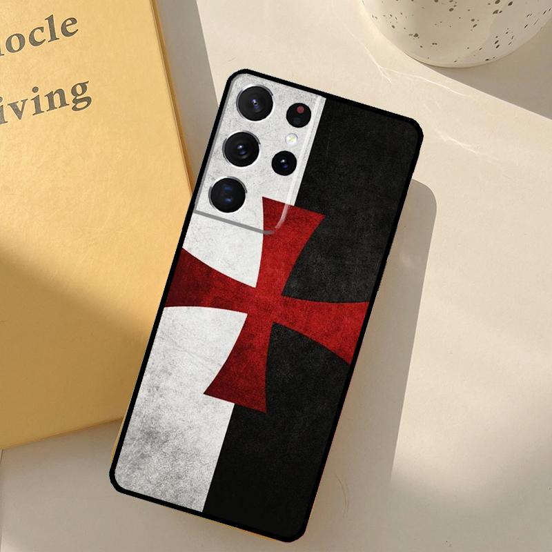 Knights Templar Phone Case For Samsung Galaxy S25 S20 S21 S22 S23 S24 Ultra S9 S10 Plus S24 FE Cover Shell