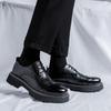 Leather Shoes Men's New Business Dress Summer British Style Men's Soft Surface Versatile Casual Black Small Leather Shoes 2259-R
