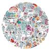 60 New Elephant and Piggie Graffiti Stickers Decorate Notebook Suitcase Cartoon Stickers
