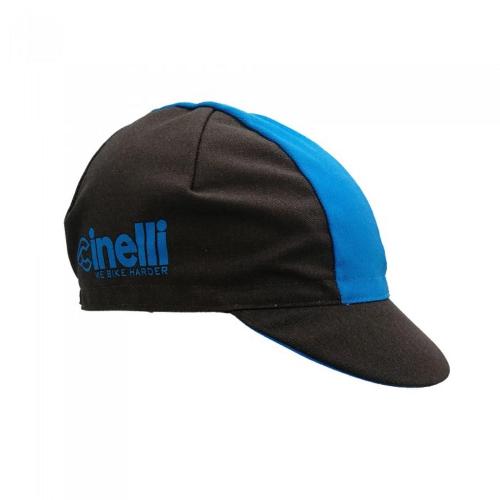 Cinelli WE BIKE HARDER BLUE LINE Cap 501WBHBLLU00 -