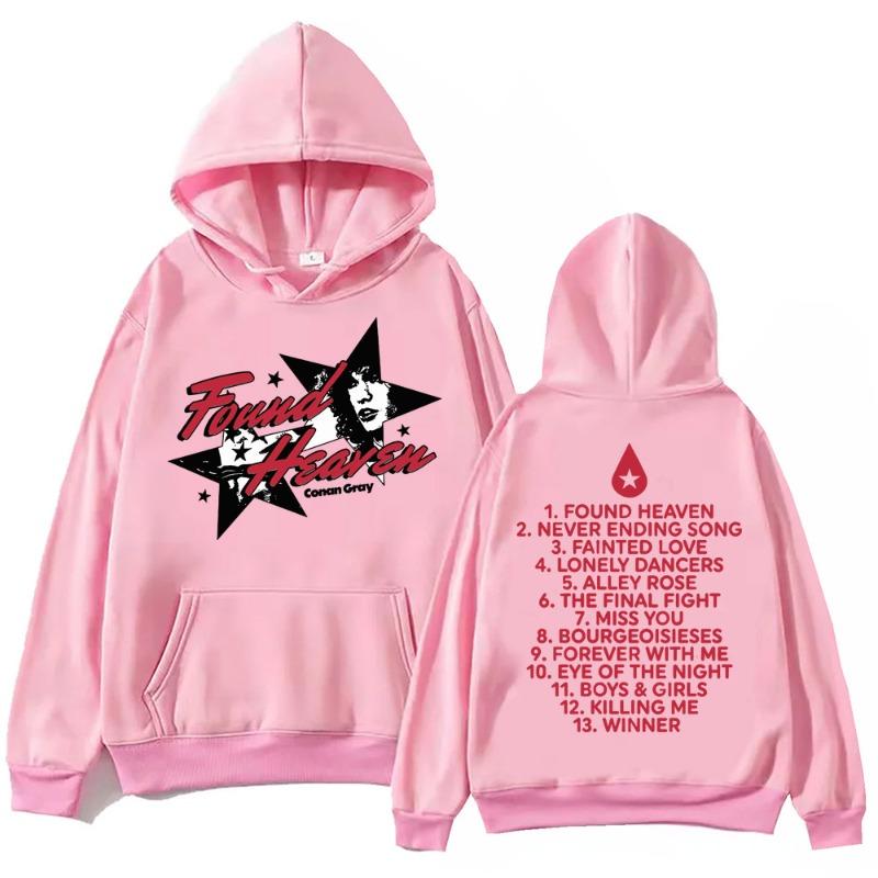 Conan Gray Found Heaven Mikina s kapucí Podzimní Pánská Móda Mikiny s Dlouhým Rukávem Dámská Harajuku Streetwear Pulovry Sudaderas