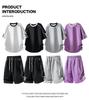 Ice-Cool Cotton Men's Two-Piece Set: Short-Sleeve T-Shirt & Five-Point Pants, Summer 2026 New Style, Casual Sportswear for Students