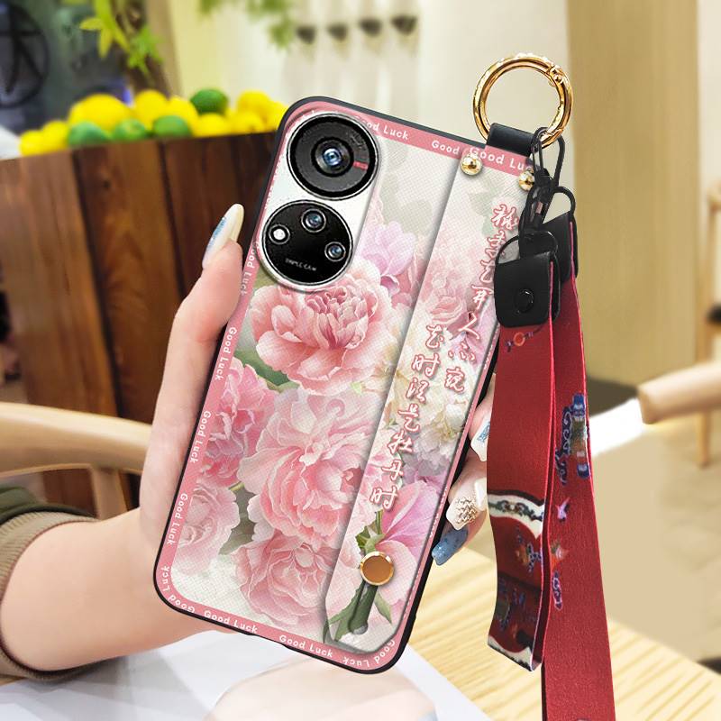 Langlebig Für Mama Handyhülle Für ZTE Blade V40S/Axon40 SE Armband Mode Stoßfest Handgelenkschlaufe Chinesischer Stil Staubdicht