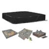Waterproof Sandpit Cover with Drawstring - 120 x 120 cm Square, Dustproof for Sandpit Play