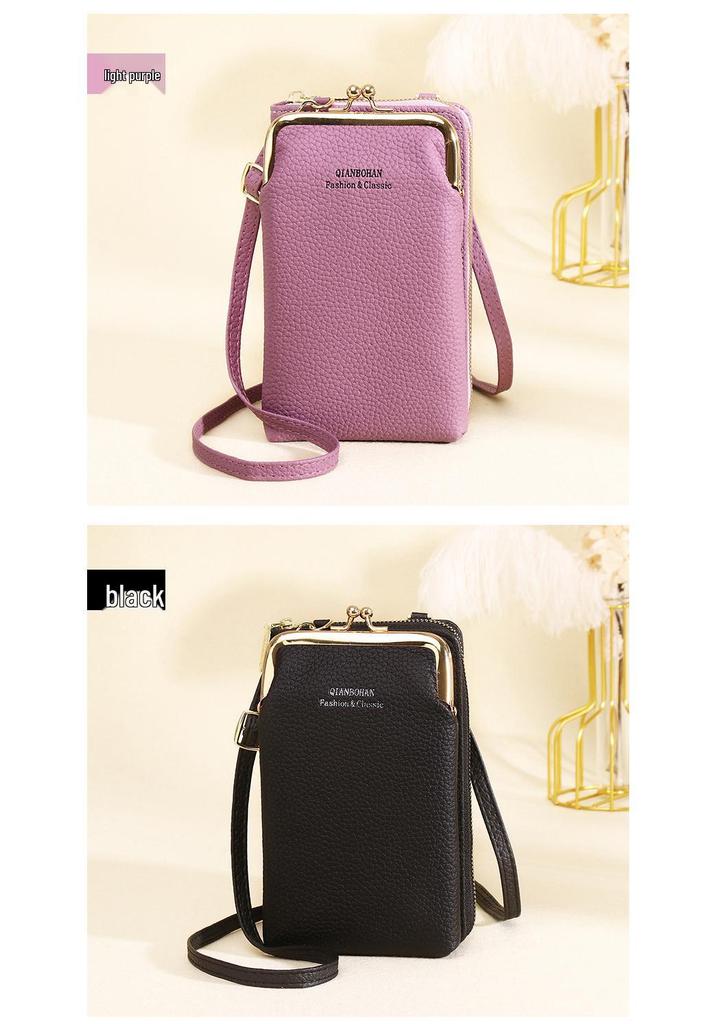 Trendy Women's Crossbody Mobile Phone Bag: Multifunctional Wallet & Coin Purse