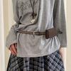 PU Belt Waist Bag Suede Waist Packs Mini Women Belt Bag  Outdoor