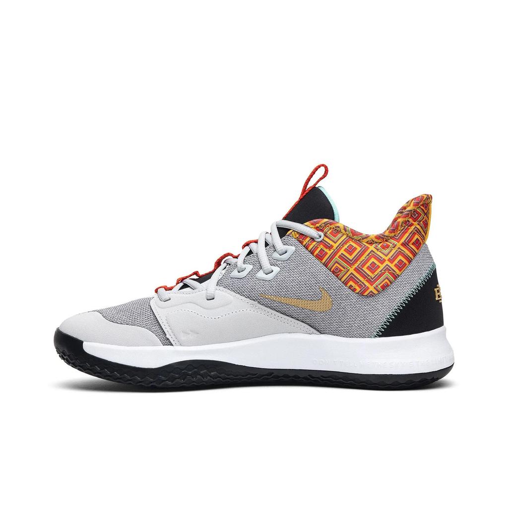 Nike PG 3 'Black History Month' (Unisex) Pure Platinum / Metallic Gold Basketball Shoes BQ6242 007