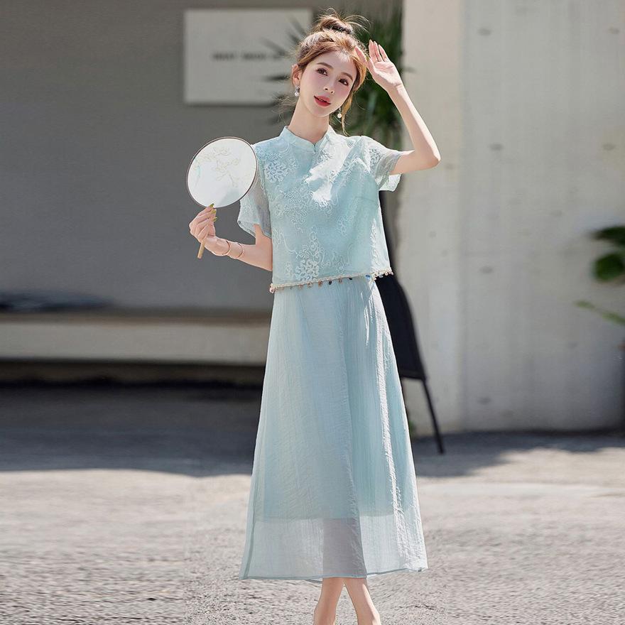 

Платье для девушки новой студентки старшей школы колледжа уникальное красивое платье 2XL синий