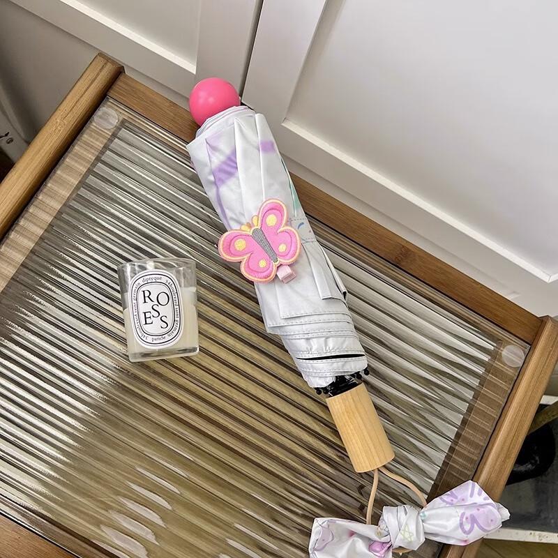 LILANG Розовая Бабочка Тройной Зонт