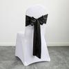 30pcs New Wedding Banquet Venue Chair Covers Back Flower Bows Silk Scarves Chair Backs Floral Patterns Ding Decorative Ribbons