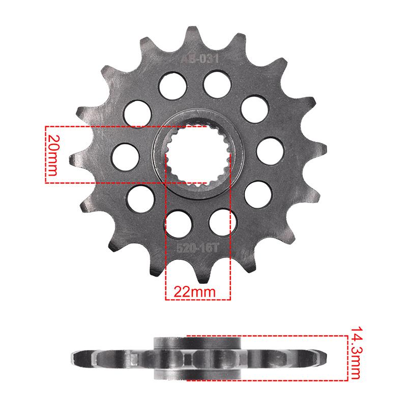 520 16T 520-40T Front Sprocket Gear Staring Wheel Cam for BWM G310 GS 2016- G310R 16T