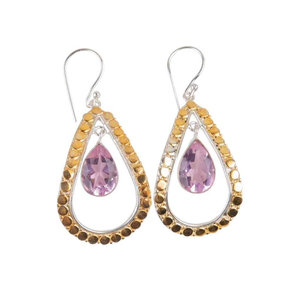 Morganit Edelstein 925 Sterlingsilber Schmuck Handgefertigte Ohrringe 2,27" Zum Verschenken EE-82-12