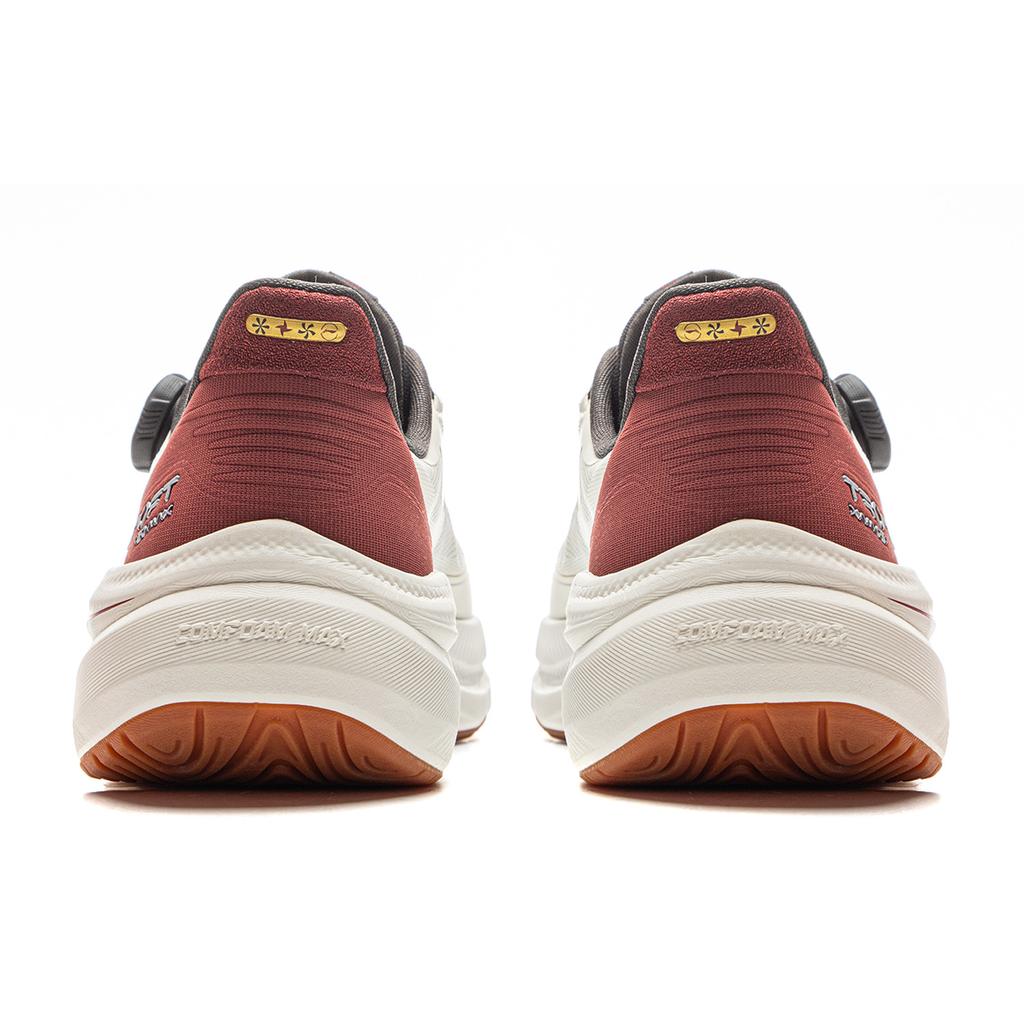 Li Ning Soft Go Max 2 Retro Versatile Fashion Classic Shock Absorption Non-Slip Wear-Resistant Low-Top Casual Shoes Men Sneakers White Red AGLV001-3