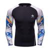 Cody Lundin Polyester Spandex 3d Print Compression T Shirts Sublimated MMA Rash Guard Surf Long Sleeve Boxing Gym Fitness Tops