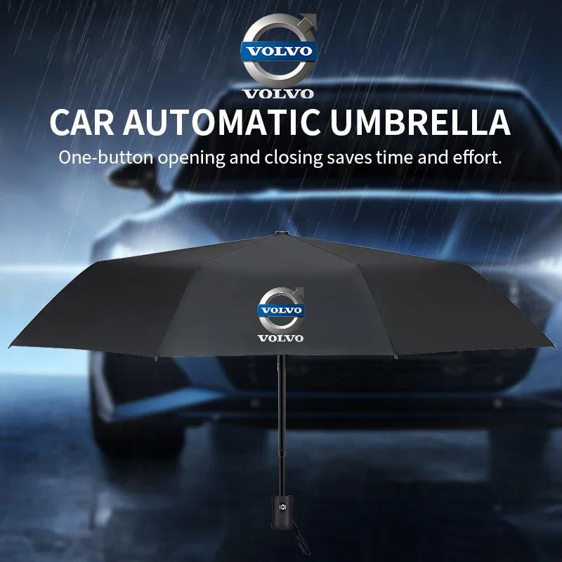 Wiatroodporny Dwupowłokowy Wytrzymały Parasol W Pełni Automatyczny Deszczowy Dla Volvo XC60 V40 V50 V60 S60 XC90 XC40 S40 XC70 C30 C70 C40 S70