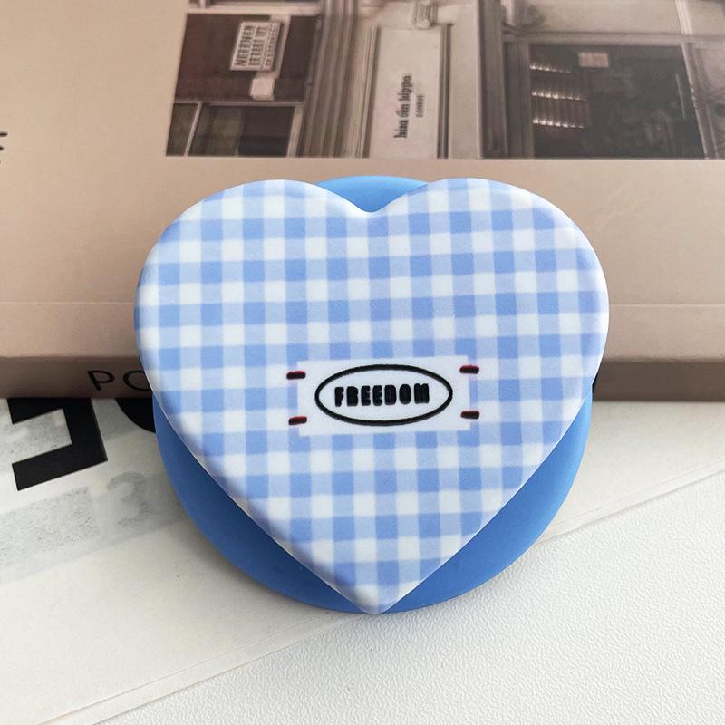 Heart-Shaped Cartoon Film MagSafe Compatible Desktop Holder with Retractable Airbag With OPP Bag
