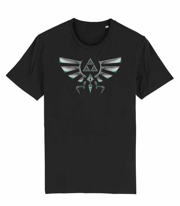 Unisexs Fit TShirt The Legend Of Zelda Ancient Tech Hyrule Crest