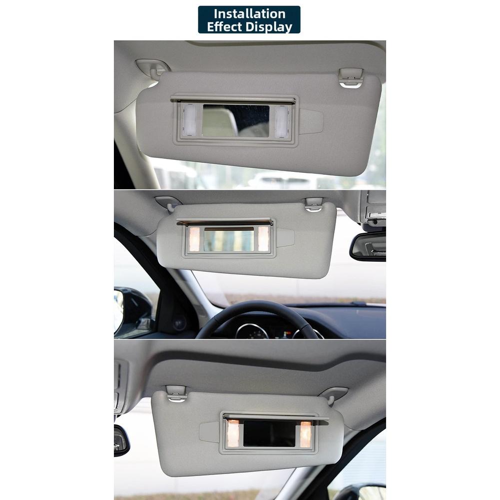 Sun Visor Vanity Mirror Cover for Range Rover Evoque 2015 for Onwards LR063681 Lightweight ABS Grey Accessory