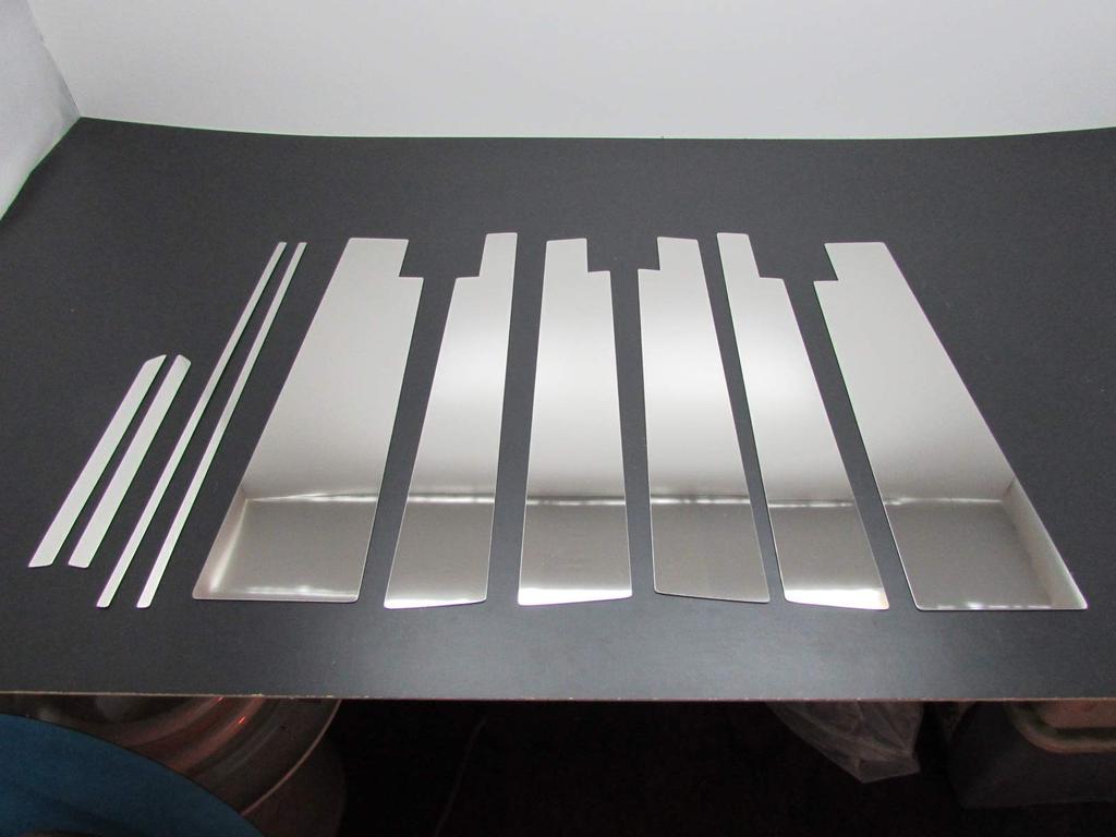 BRIGHTZ Stepwagon Spada RK5 RK6 Super Mirror Stainless Steel Plated Pillar Panels No Standard Visor Required 10PC RK5 RK6 K5 K6 5 6 Stepwagon Spada