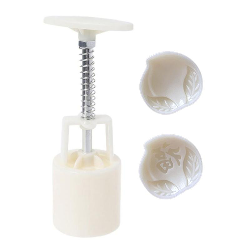 25g Plastic Material Mooncake Molds Peach Shaped Mooncake Stamps DIY Baking Mooncake Accessories for Mid-Autumn Festival 1