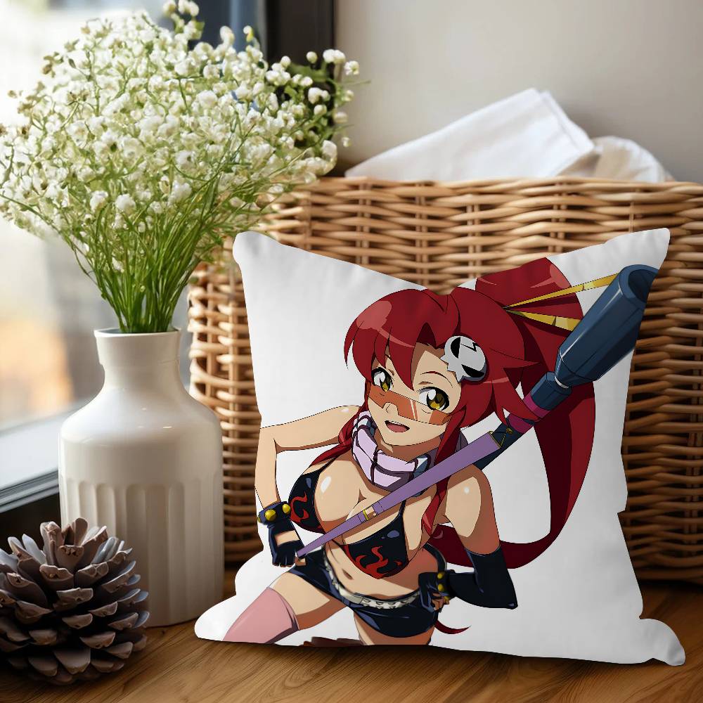 Y-Yoko Littner Anime Cushion Cover Decorative Pillow Sofa Home Decor Case Pillow Cases