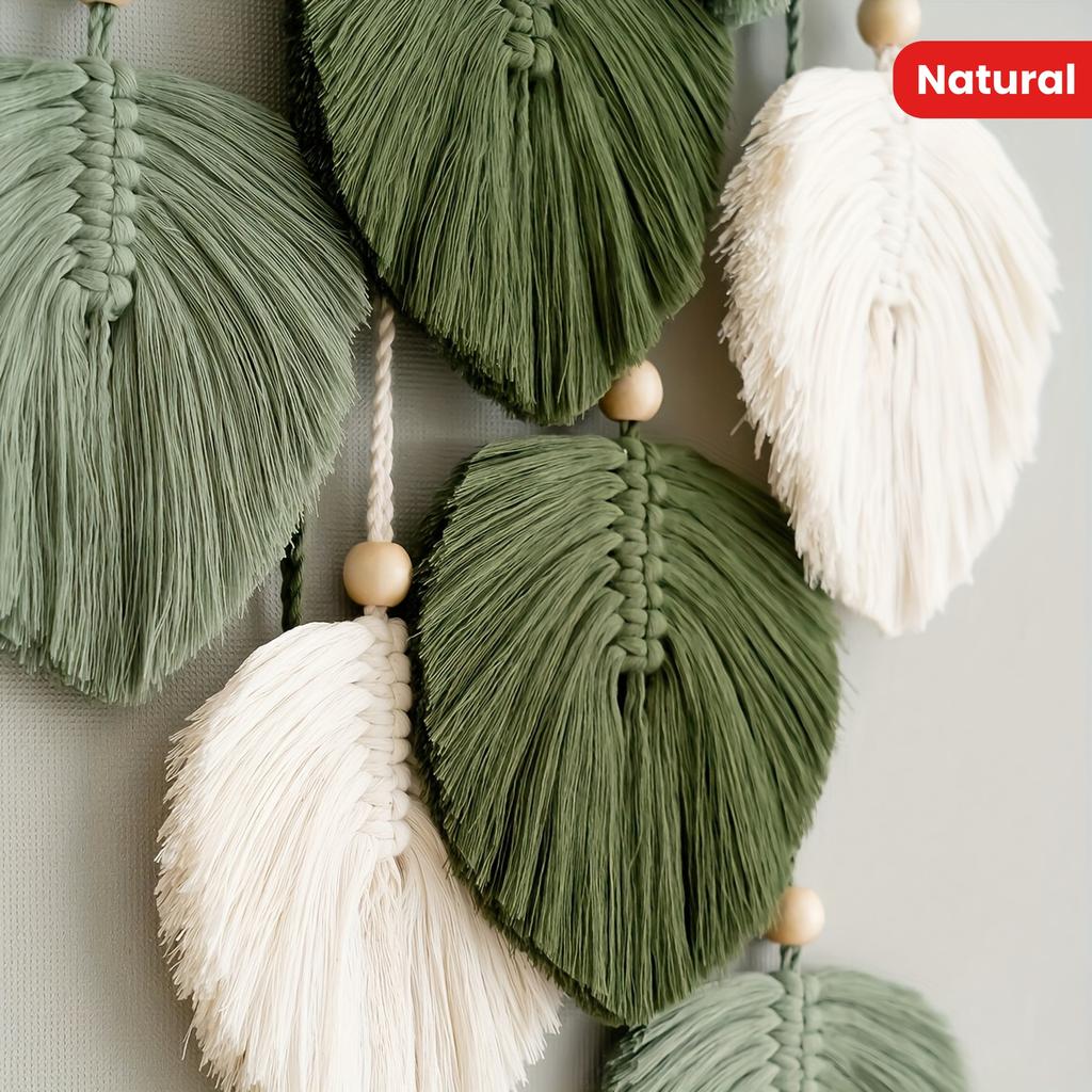 Creative Handmade Woven Wall Decorations, Leaf Tapestries, Home Pendants, Ins Style Homestay Wall Decorations