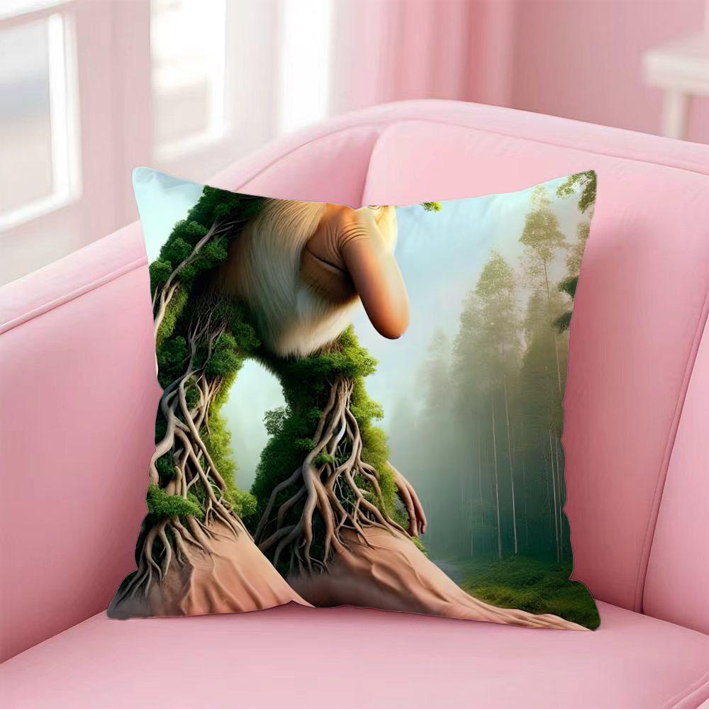 Fashion IItalian Brainroting Cushion Cover Premium SkinFriendly Pillow Case MultiPurpose for Home Office Travel