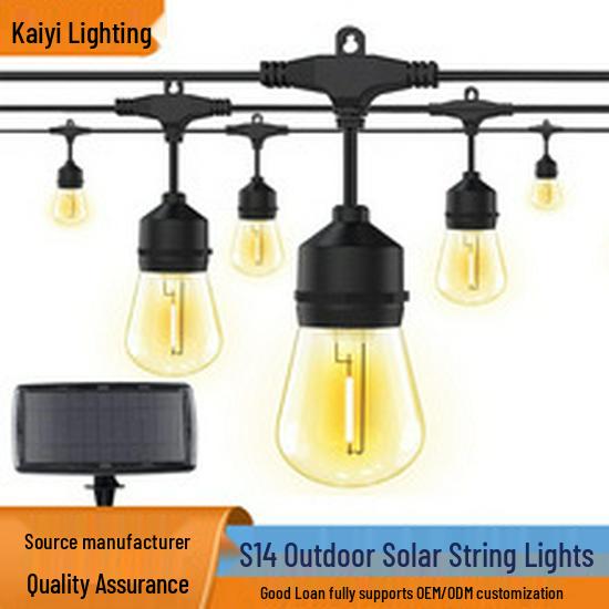 LED G40 Globe String Lights for Outdoor Camping Tent & Night Market Decor, 220V