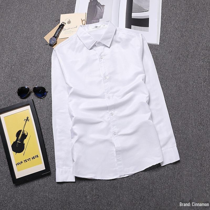 Men's Long Sleeve Solid Color Business Shirt - 2020 Spring Collection