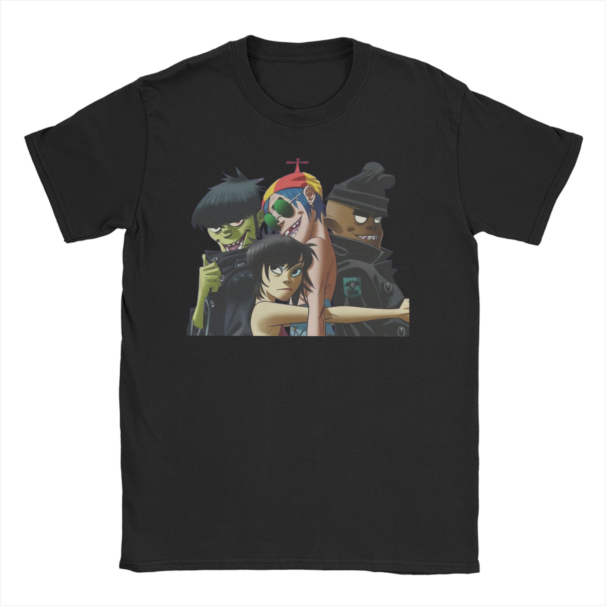 

Gorillazed Rock TShirt for Unisex Women Punk Music Funny Cotton Tees Round Neck Short Sleeve T Shirts Printing Clothing L