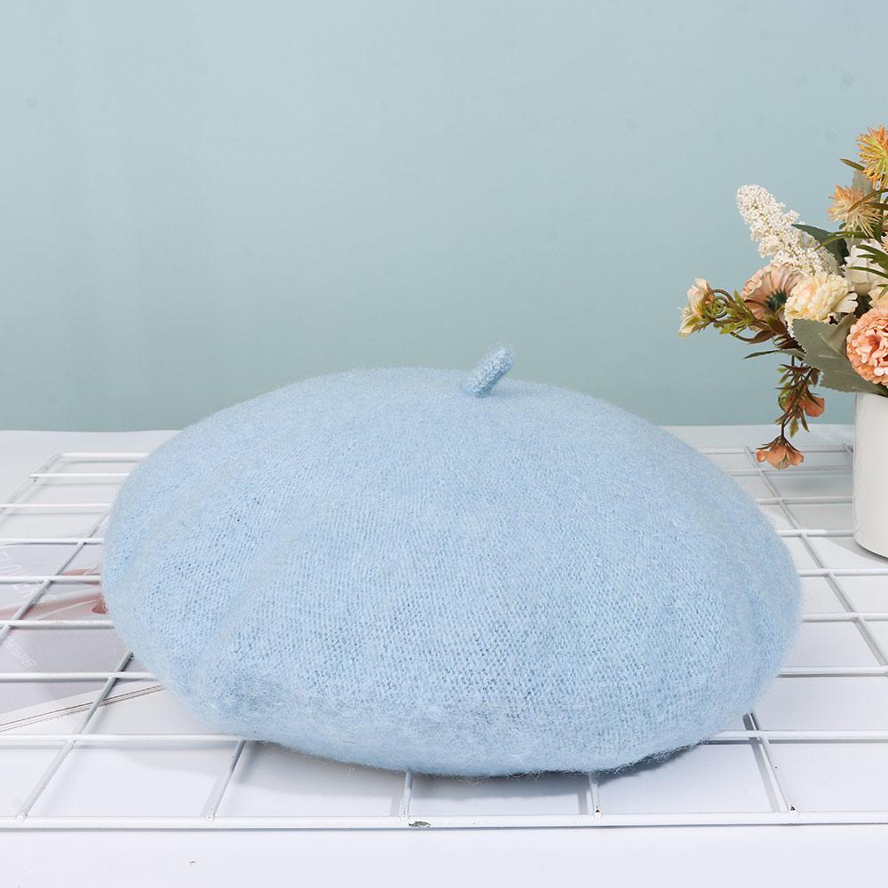 Wool Beret Hats Women Winter French Hat Girls Solid Color Fashion Autumn Winter Beret Hat For Women Flat Cap Hat Felt Berets