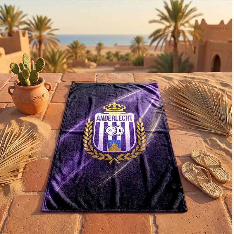 Anderlecht FC Druck Mikrofaser Strandtuch Schnelltrocknend Saugfähig Großes Handtuch für Strand Schwimmen Reisen