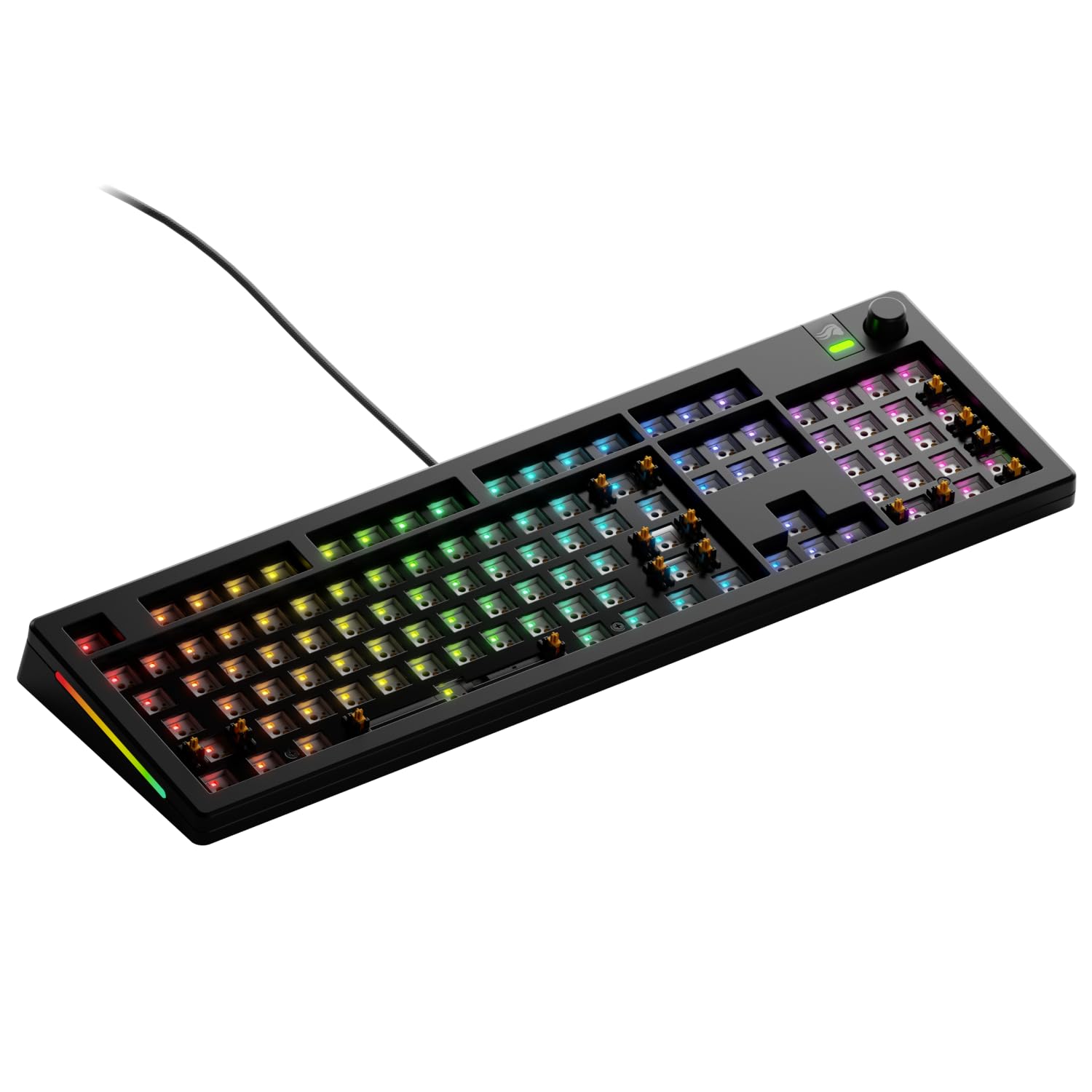 

Glorious GMMK 3 Barebones Wired Black US Layout MX Mechanical Key Switch Barebone Kit KB0851 100% GLO-KB-GMMK3-100-BB-W-BLK-US чорний