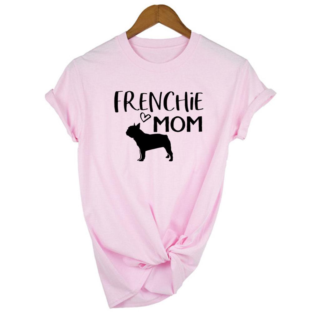 French Bulldog Mama Print T Shirt For Dog Owners Dog Mom Pet Lover Mom Life Mother