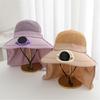 Fashion Solar Fan Cap Light Weight Cooling Fan Hat Large Eave Sunshade Cap For Outdoor Enthusiast Hot Weather Use