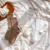 Women's Meilade High Elastic Mid-Calf Cotton Socks - Non-Constricting & Anti-Pilling